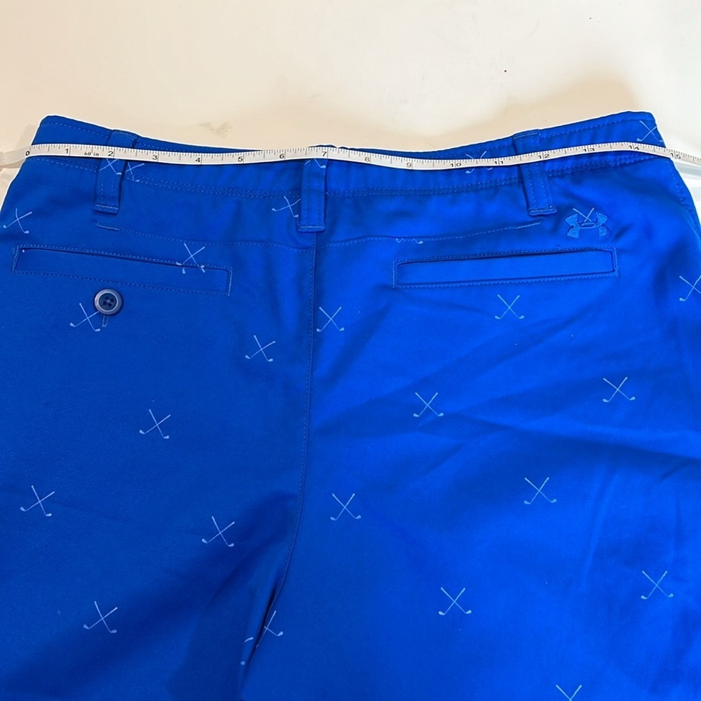 Under Armour - 18, boys golf shorts, blue - Picture 4 of 6